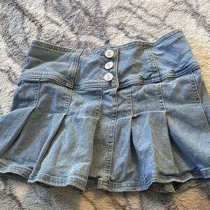 BDG Light Blue Denim Mini Skirt